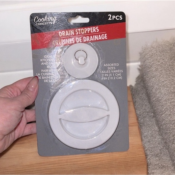 Cooking Concepts Drain Stoppers 2 Piece Set NWT - Picture 2 of 5